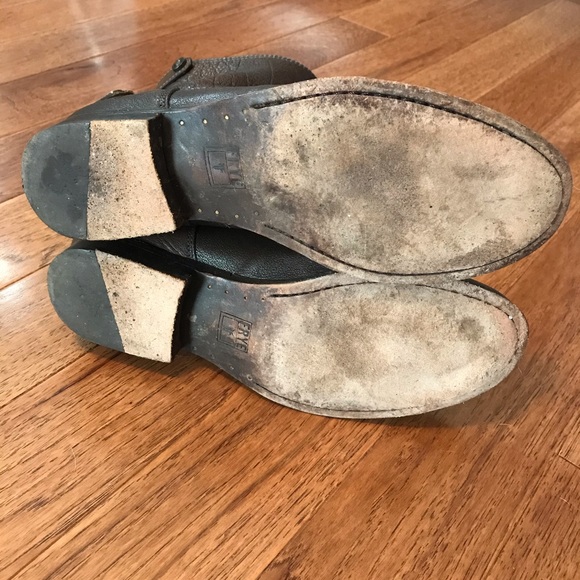 Frye Melissa button zip short ankle boot brown 8.5 - Picture 5 of 7